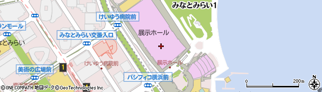 パシフィコ横浜周辺の地図