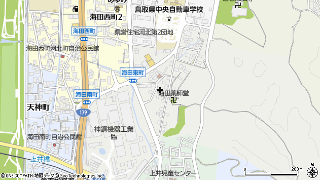 〒682-0014 鳥取県倉吉市海田東町の地図