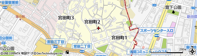 神奈川県横浜市保土ケ谷区宮田町周辺の地図
