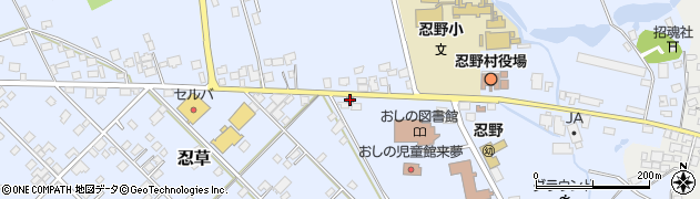 忍野郵便局周辺の地図