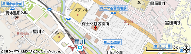 横浜市保土ヶ谷区役所駐車場周辺の地図