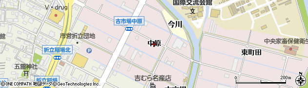 岐阜県岐阜市古市場（中原）周辺の地図