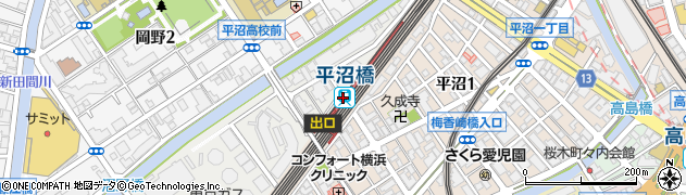平沼橋駅周辺の地図