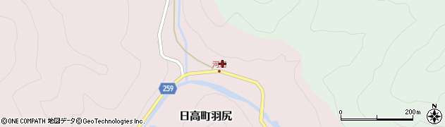 兵庫県豊岡市日高町羽尻553周辺の地図