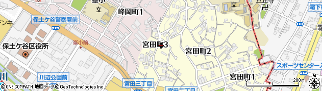 神奈川県横浜市保土ケ谷区宮田町3丁目周辺の地図