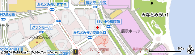 神奈川県横浜市西区みなとみらい周辺の地図