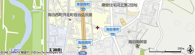 鳥取県倉吉市海田西町周辺の地図