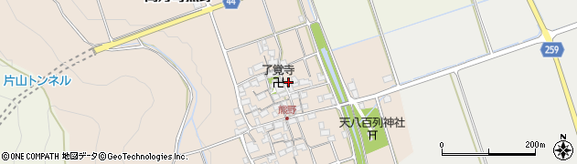 滋賀県長浜市高月町熊野周辺の地図