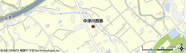 中津川市消防本部西消防署周辺の地図