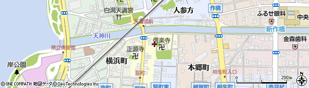 島根県松江市竪町周辺の地図