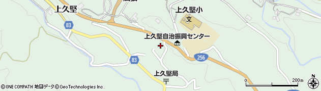 長野県飯田市上久堅（風張）周辺の地図