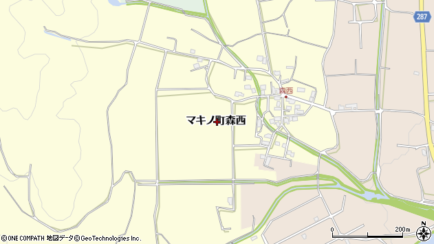 〒520-1825 滋賀県高島市マキノ町森西の地図
