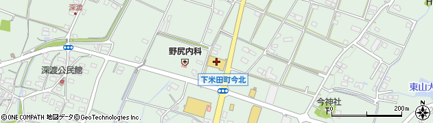 ゲンキー株式会社　下米田店周辺の地図