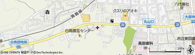 京都府舞鶴市森500周辺の地図