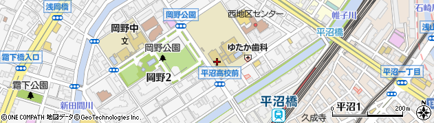 神奈川県立横浜平沼高等学校周辺の地図