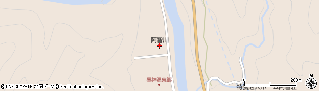 湯元ホテル阿智川周辺の地図