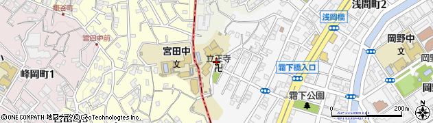 つながりの坂道周辺の地図