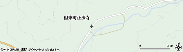 兵庫県豊岡市但東町正法寺384周辺の地図