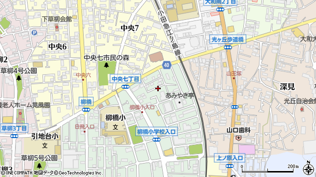 〒242-0022 神奈川県大和市柳橋の地図