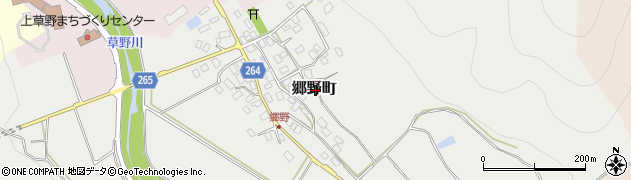 滋賀県長浜市郷野町周辺の地図
