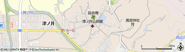 津ノ井公民館周辺の地図