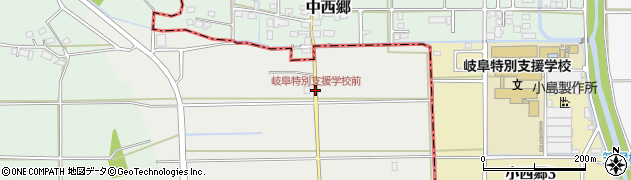 岐阜特別支援学校前周辺の地図