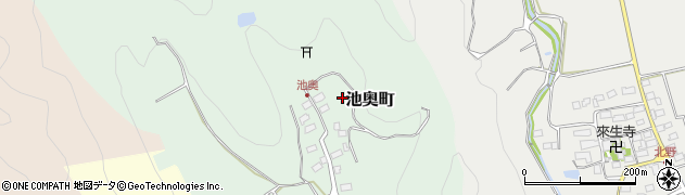 滋賀県長浜市池奥町周辺の地図