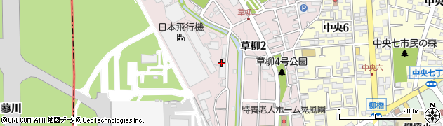 神奈川県大和市草柳周辺の地図