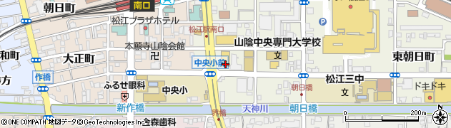 ローソン松江東朝日店周辺の地図
