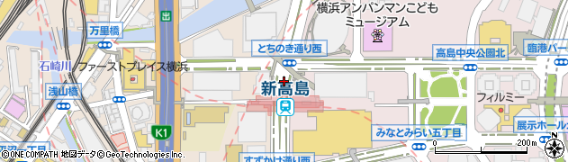 新高島駅周辺の地図