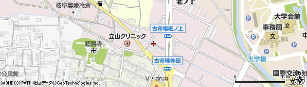 岐阜県岐阜市古市場神田周辺の地図