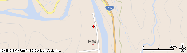 阿智川周辺の地図