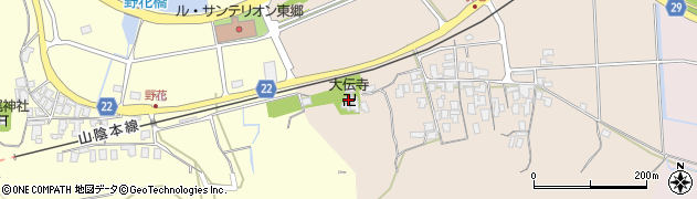 大伝寺周辺の地図