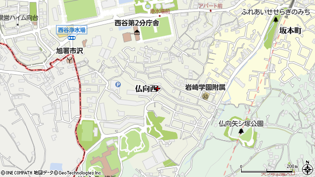 〒240-0046 神奈川県横浜市保土ケ谷区仏向西の地図