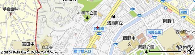 浅間寺周辺の地図