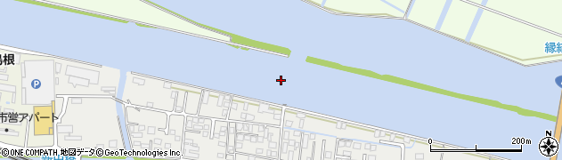 大橋川周辺の地図