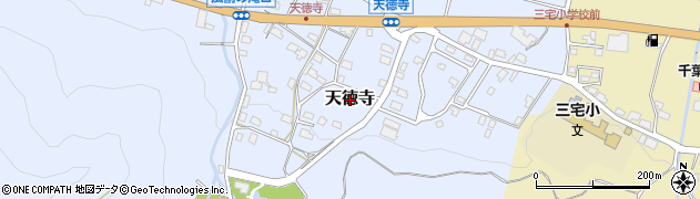 福井県若狭町（三方上中郡）天徳寺周辺の地図