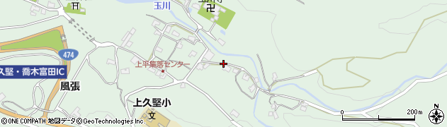 長野県飯田市上久堅（上平）周辺の地図