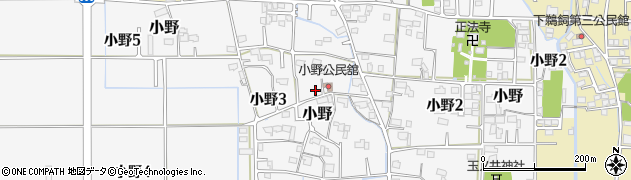 岐阜県岐阜市小野周辺の地図