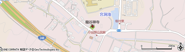 龍谷禅寺周辺の地図
