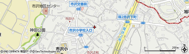 神奈川県横浜市旭区市沢町210周辺の地図
