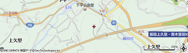 長野県飯田市上久堅8082周辺の地図