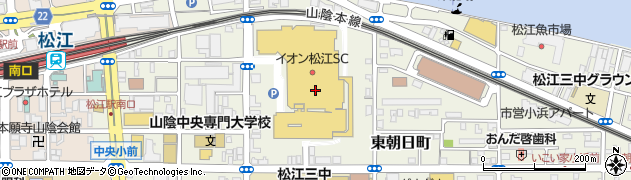 イオン松江ショッピングセンター　松江東宝５周辺の地図