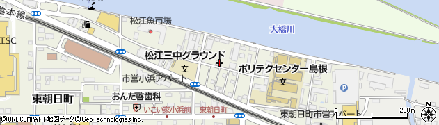 日交タクシー　松江営業所周辺の地図