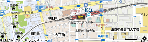 センチュリー２１リアルトラスト山陰松江店周辺の地図