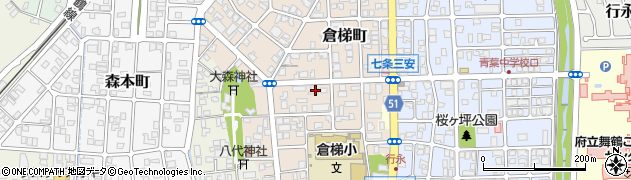 京都府舞鶴市倉梯町25-1周辺の地図