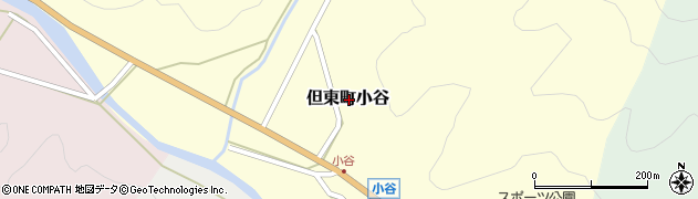 兵庫県豊岡市但東町小谷周辺の地図