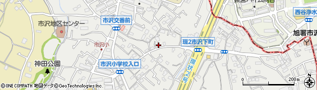 神奈川県横浜市旭区市沢町187周辺の地図
