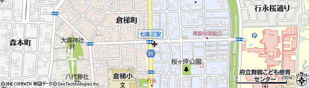 舞鶴行永郵便局周辺の地図