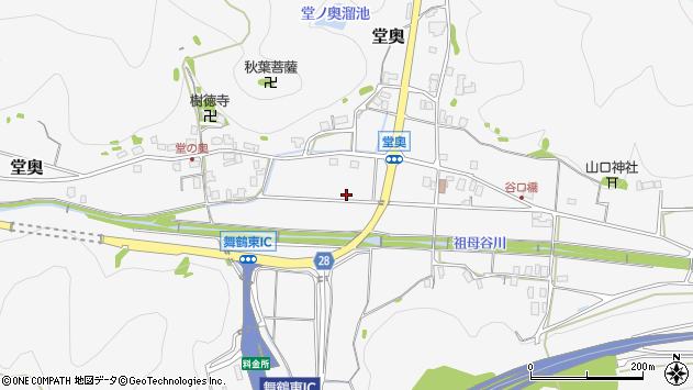 〒625-0044 京都府舞鶴市堂奥の地図
